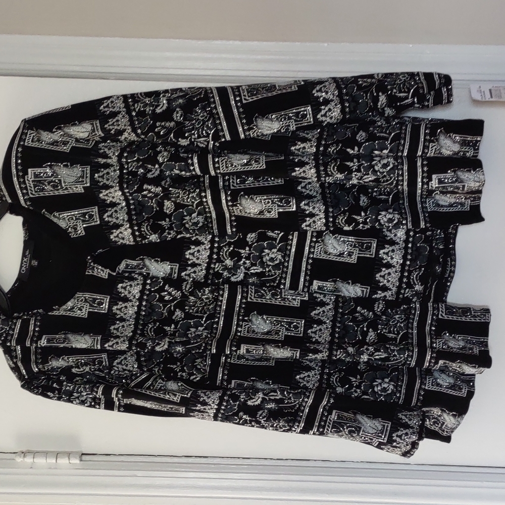 Onyx jacket and camisole Women's 3xl black new with tags $99.00